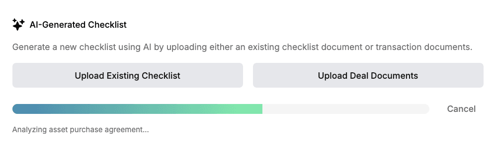 AI-powered document to checklist conversion